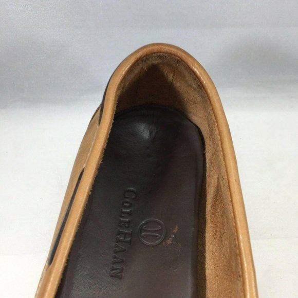 Cole Haan Shoes Womens 7 B Brown Leather Slip On Loafers Flat D17841 Work Casual - Picture 7 of 12